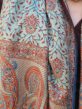 Load image into Gallery viewer, Blue &amp; Red Pashmina Scarf