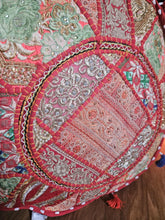 Load image into Gallery viewer, indian pouffe www.karmaripon.co.uk