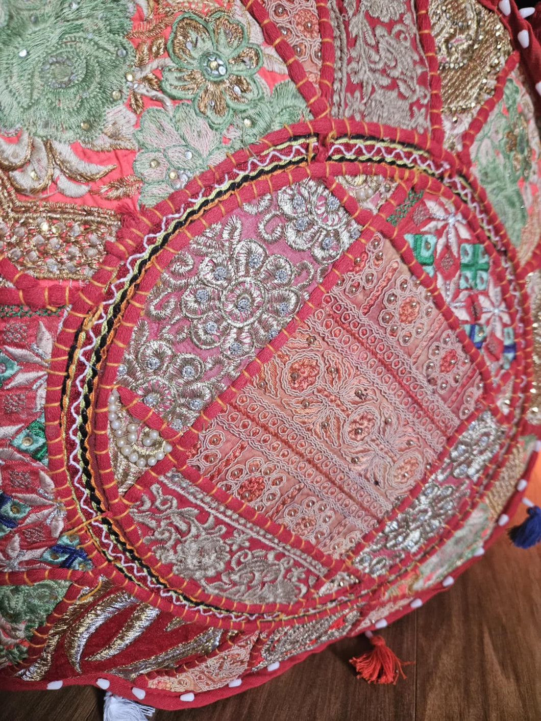 indian pouffe www.karmaripon.co.uk
