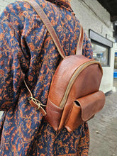 Load image into Gallery viewer, Small Leather Backpack www.indiansummertrading.co.uk