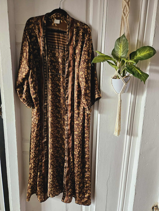 Repurposed Sari Kimono www.karmaripon.co.uk