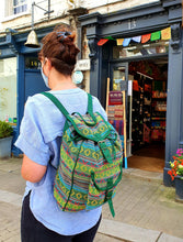 Load image into Gallery viewer, Colourful back pack  www.indiansummertrading.co.uk
