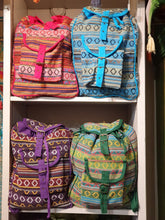 Load image into Gallery viewer, Colourful back pack from www.indiansummertrading.co.uk