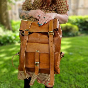 Roll Top Backpack www.karmaripon.co.uk