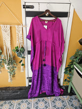 Load image into Gallery viewer, Repurposed Sari Kaftan UK 10-16