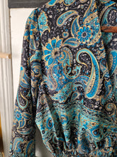 Load image into Gallery viewer, Blue &amp; Black Laal Dress Size 14-16UK