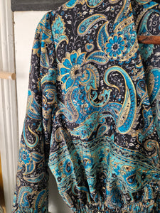 Blue & Black Laal Dress Size 14-16UK