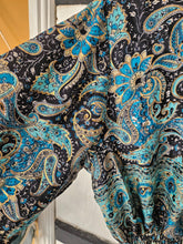 Load image into Gallery viewer, Blue &amp; Black Laal Dress Size 14-16UK