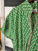 Load image into Gallery viewer, Green Cotton Jumpsuit 2 Sizes www.indiansummertrading.com