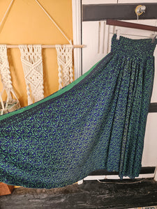 Blue toned Umbrella Trousers UK 8-16 www.indiansummertrading.com