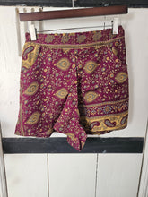 Load image into Gallery viewer, Repurposed Sari Shorts UK 8-10 www.indiansummertrading.com