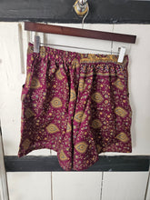 Load image into Gallery viewer, Repurposed Sari Shorts UK 8-10 www.indiansummertrading.com