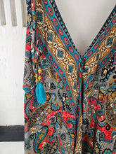 Load image into Gallery viewer, repurposed sari wrap skirt www.karmaripon.co.uk