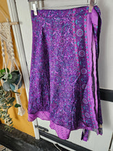 Load image into Gallery viewer, repurposed sari wrap skirt www.karmaripon.co.uk