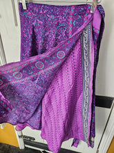 Load image into Gallery viewer, repurposed sari wrap skirt www.karmaripon.co.uk