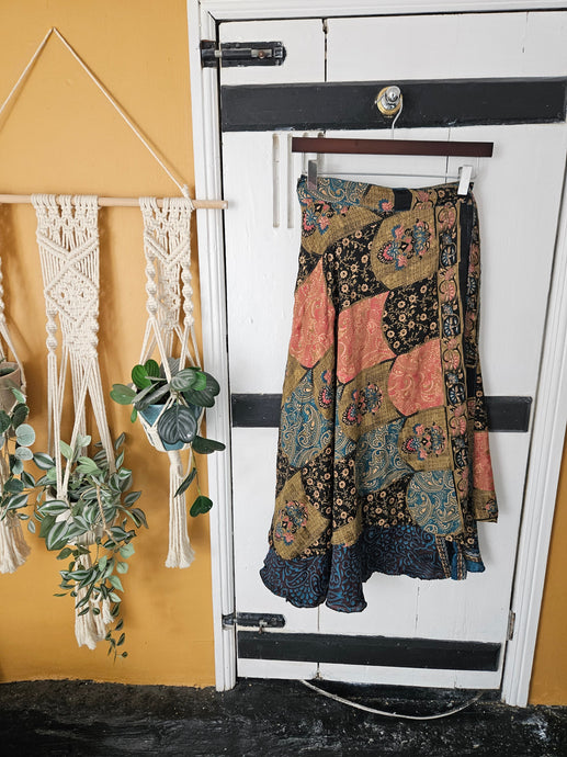 repurposed sari wrap skirt www.karmaripon.co.uk