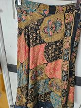 Load image into Gallery viewer, repurposed sari wrap skirt www.karmaripon.co.uk