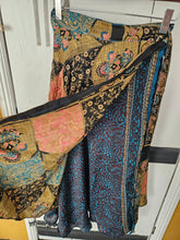 Load image into Gallery viewer, repurposed sari wrap skirt www.karmaripon.co.uk