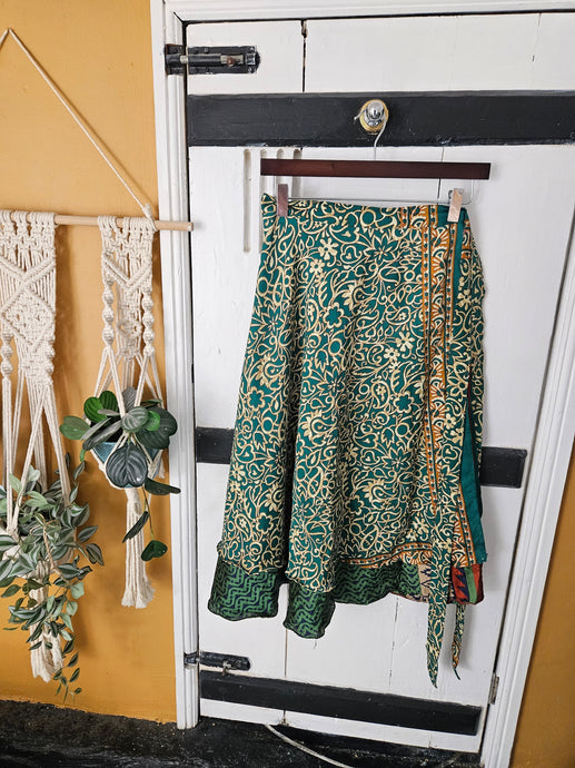 repurposed sari wrap skirt www.karmaripon.co.uk