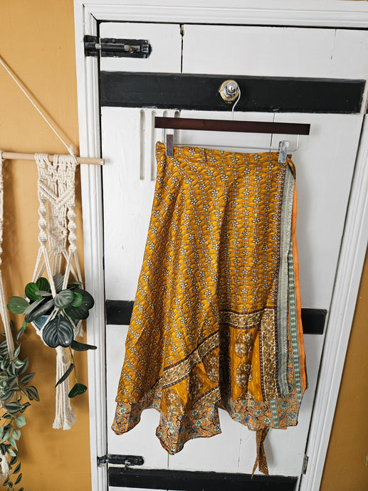 repurposed sari wrap skirt www.karmaripon.co.uk