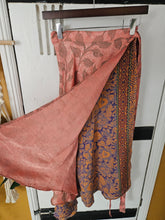 Load image into Gallery viewer, repurposed sari wrap skirt www.karmaripon.co.uk