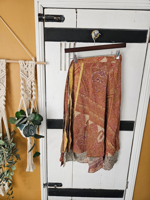 repurposed sari wrap skirt www.karmaripon.co.uk