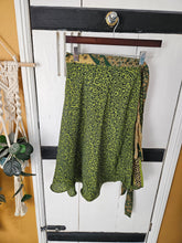 Load image into Gallery viewer, Repurposed sari wrap skirt www.karmaripon.co.uk
