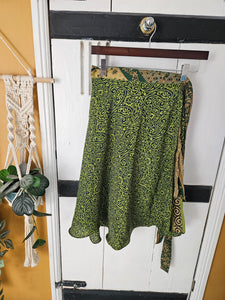 Repurposed sari wrap skirt www.karmaripon.co.uk