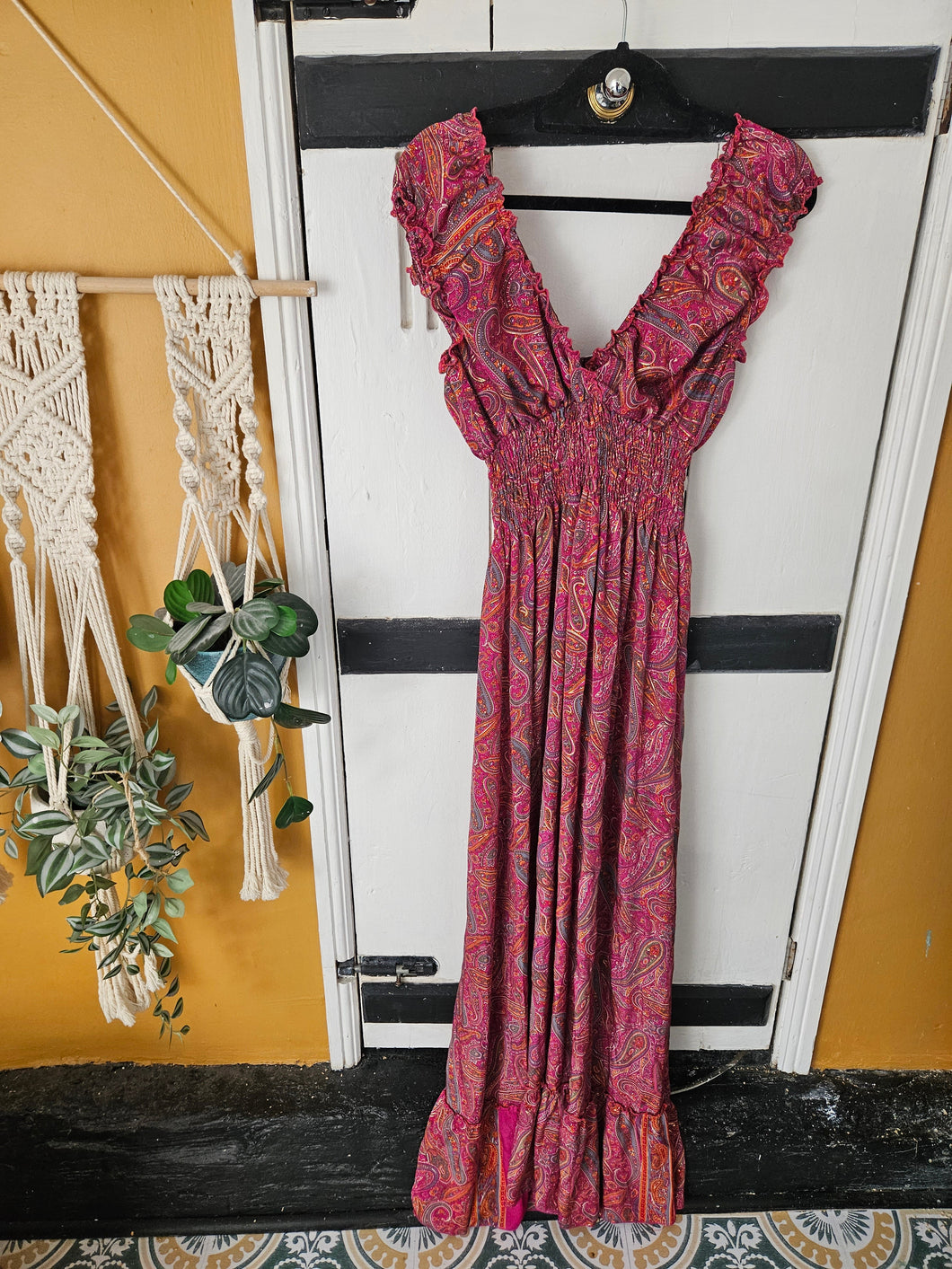 repurposed sari Priya dress www.karmaripon.co.uk