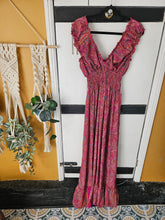 Load image into Gallery viewer, repurposed sari Priya dress www.karmaripon.co.uk