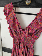 Load image into Gallery viewer, repurposed sari Priya dress www.karmaripon.co.uk