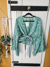 Load image into Gallery viewer,  Repurposed Sari butterfly Top UK-14-18www.karmaripon.co.uk