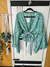 Load image into Gallery viewer,  Repurposed Sari butterfly Top UK-14-18www.karmaripon.co.uk