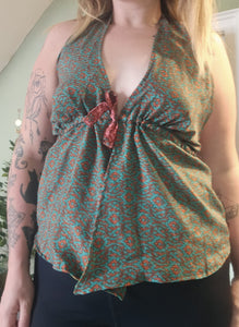 Reversible Sari Tie Top UK8-14