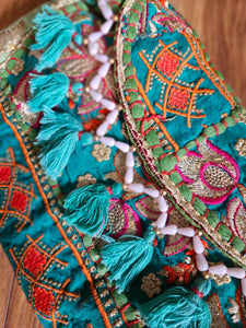 Bandani Tasselled handbag www.karmaripon.co.uk