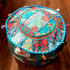 Indian pouffe www.indiansummertrading.co.uk