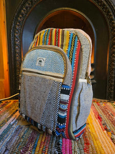 Hemp Backpack www.karmaripon.co.uk