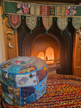 Load image into Gallery viewer, Indian pouffe www.indiansummertrading.co.uk