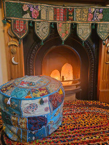 Indian pouffe www.indiansummertrading.co.uk