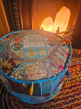 Load image into Gallery viewer, Indian pouffe www.indiansummertrading.co.uk