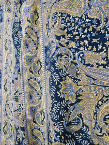 Blue Repurposed Sari Kaftan www.indiansummertrading.co.uk