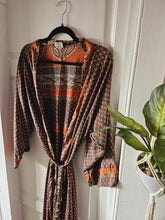 Load image into Gallery viewer, Repurposed Sari Kimono www.karmaripon.co.uk