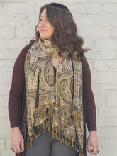 Load image into Gallery viewer, Black Pashmina Scarf  www.indiansummertrading.co.uk