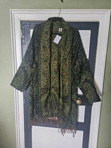 Tassel Shawl Coat www.karmaripon.co.uk