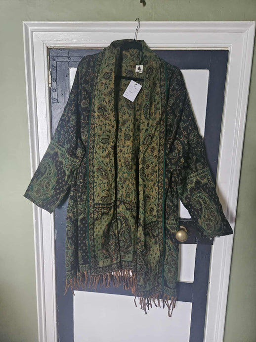 Tassel Shawl Coat www.karmaripon.co.uk