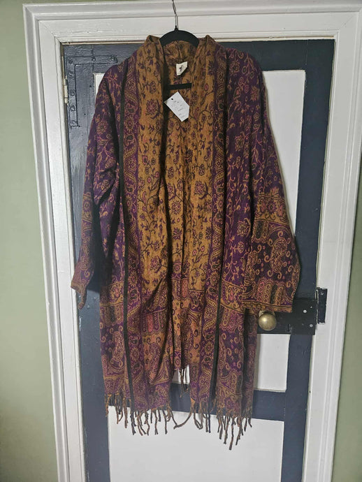 Tassel Shawl Coat www.karmaripon.co.uk