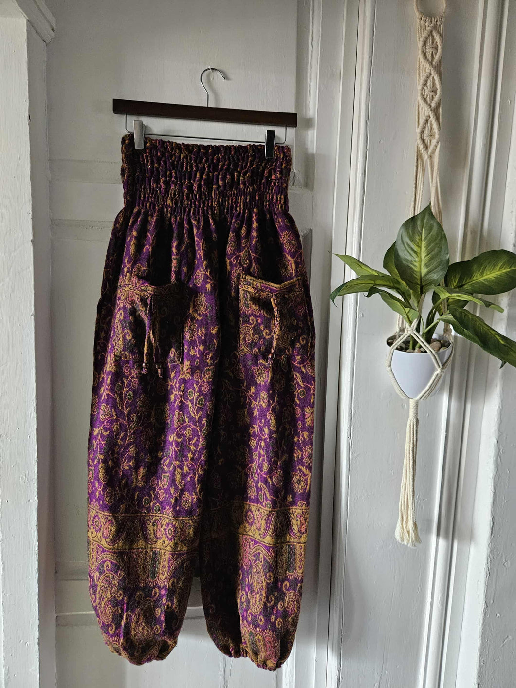 Boho Fleece trousers www.karmaripon.co.uk