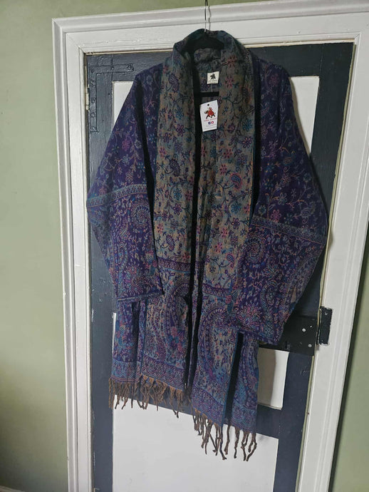 Tassel Shawl Coat www.karmaripon.co.uk