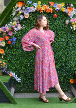 Load image into Gallery viewer,  Repurposed Sari Kaftan www.indiansummertrading.co.uk