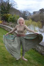 Load image into Gallery viewer, Blue toned Umbrella Trousers UK 8-16 www.indiansummertrading.com